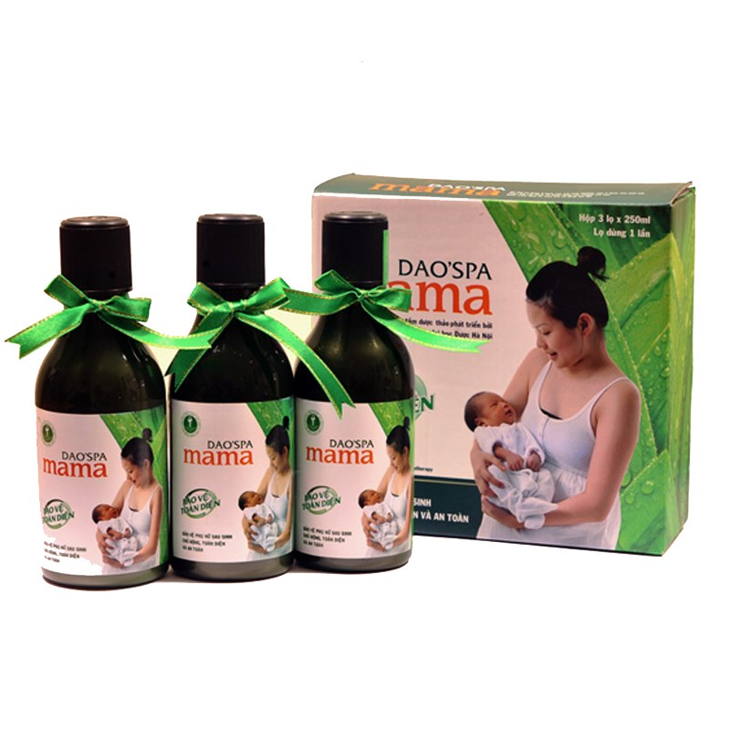 Nước tắm DaoSpa Mama là sản phẩm không thể thiếu cho các mẹ sau sinh